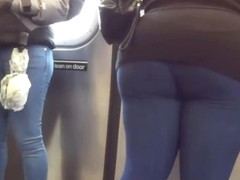 Bubble Ass taking the Train