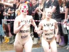 Popular festival with naked mature men and women