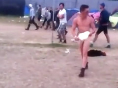 Tripping and dancing naked at a festival