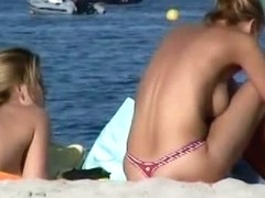 Amateur public nudist beach voyeur vid