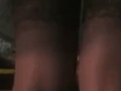 Stockings Upskirt on escalator