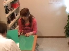 Cute Japanese creampied well in medical fetish video