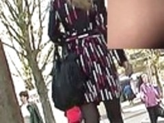 Nice-Looking ass up her petticoat