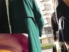 Hot upskirt gazoo in strings