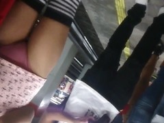 exhibicionista en el metro