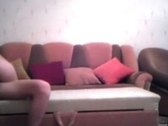 Russian girl slammed by her man