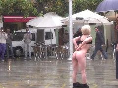 Petite Spanish Slave Disgraced In The Rain
