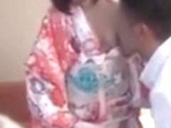 Japanese girl receives wedgie and fingering