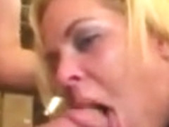 Blonde Gags And Chokes In A Great Job