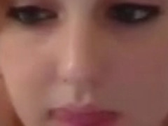 Cute chubby showing off and playing with herself