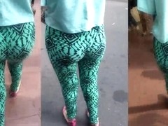 Leggins Verdes Culo Aguado Rico Meneo