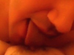 Asian milf with tanlines makes a sextape with her white bf