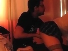 Nerd lets a hoe pop his virginity in a hotel