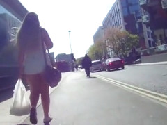 Chasing a delicious fleshy ass on the street