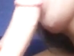 Asian Cute Lilly Loves Sucking Dildo