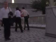 Candid voyeur shots of gorgeous amateur arse in tight pants