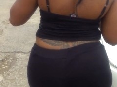 Big Booty Hoe Shows Off Her Tramp Stamp...