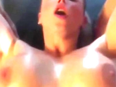 Fit chick fucked on weight bench