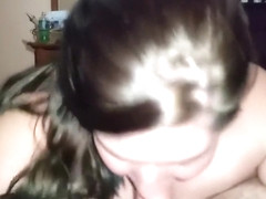 ShesNew Amateur brunette girlfriend POV blowjob handjob