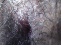 Orgasm contractions of anal hole (close-up)