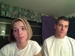 Skinny brunette has oral and doggystyle sex on the bed