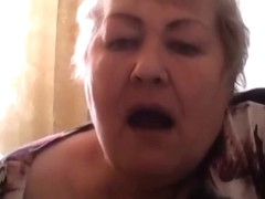 Russian granny skype tonge play