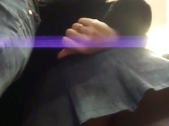 Voyeur upskirt video of a hot ass in nylons