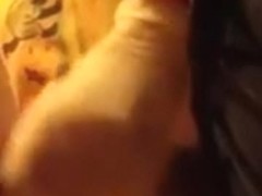 Wife is giving me a handjob in amateur big dick video