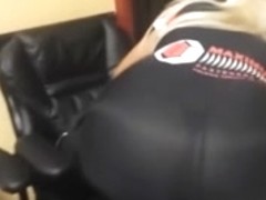 promoter slut shows her ass on purpose