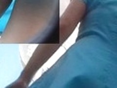 Neglect girl upskirt outdoors