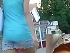 Hot a-hole and cum-hole upskirt