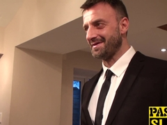 Busty Laura Louise takes a big fat cock deep inside her cunt