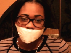 Ebony Gagged