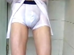 Shirt & Tie Shower in White CK Pro Stretch boxers