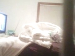 REAL Hidden Cam! Young Blonde Kasey changing before bed