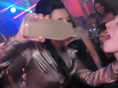 Hot Euro takes his cock and balls in her mouth