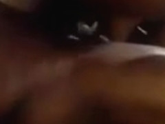 Stunning ebony fucks and sucks