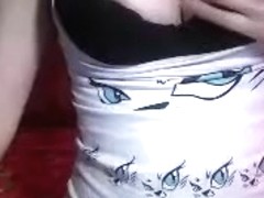 Sexnike plays with a long rubber dildo