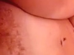 Doxy next door rubs her itchy and wicked looking vagina in bath