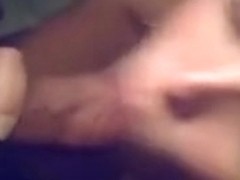 Nice squirt on cutie's face