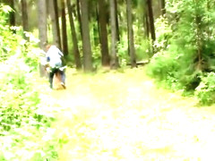 Hitchhiker fucked in the woods