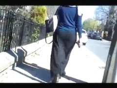 sexy hijab walking street