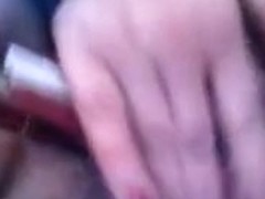 fixed by clothes peg masturbating with a big candle