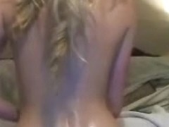 Amateur blonde video shows me jilling off for my bf