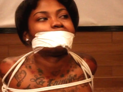 Ebony Gagged