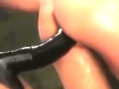 Submisive Serf Girl Gets Pussy Attacked By Biggest Strapon