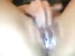 College babe fingers and toys her pussy till its wet