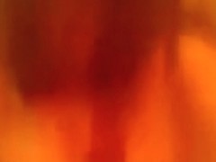 Charming Scottish girl acquires a cumdrop on her chin