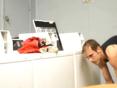 Fag at the laundromat