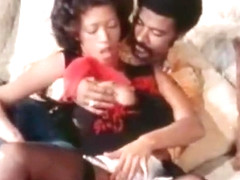 Classic ebony babe black-on-black scene